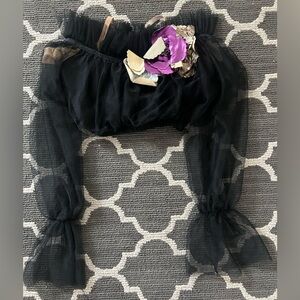 Black dance top costume